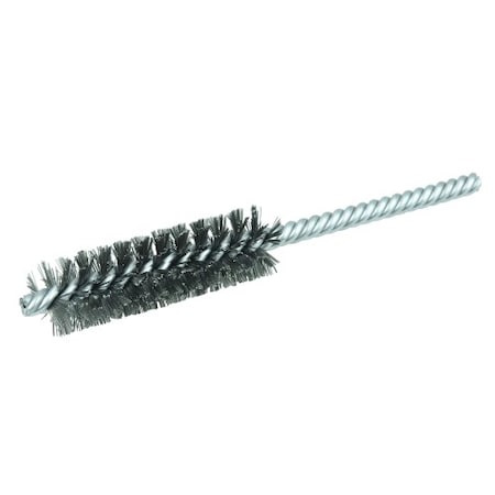 Weiler 3/4" Power Tube Brush, .0104" Steel Wire Fill, 2-1/2" Brush Length 21111